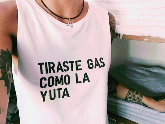 Tiraste gas como la yuta